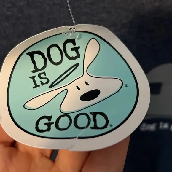 ‘Never RV Alone’ Dog is Good brand t-shirt NWT, go camping with your dog 🐶 - Picture 5 of 6